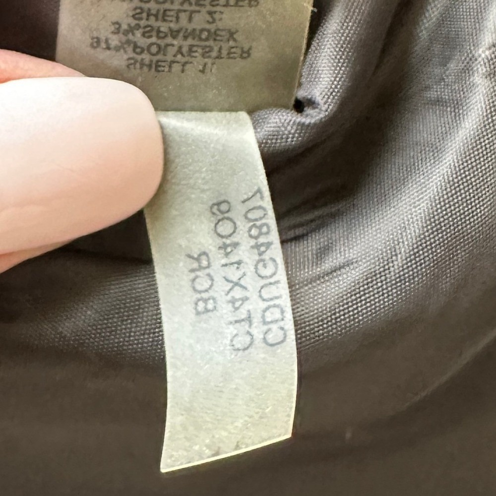 Calvin Klein Striped Sheath Dress Belted Office Siren V-Neck Corporate Size 10P - Picture 8 of 9